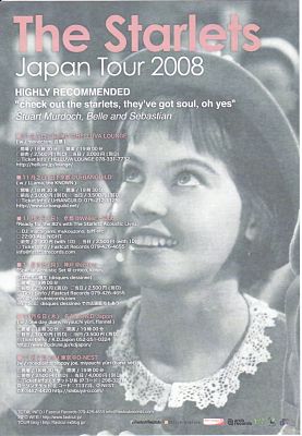 STARLETS, 2008 Japanese Tour Flyer