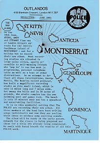 Outlandos Fan Club Newsletter June 1981